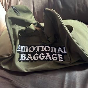 ALF military green emotional baggage duffel